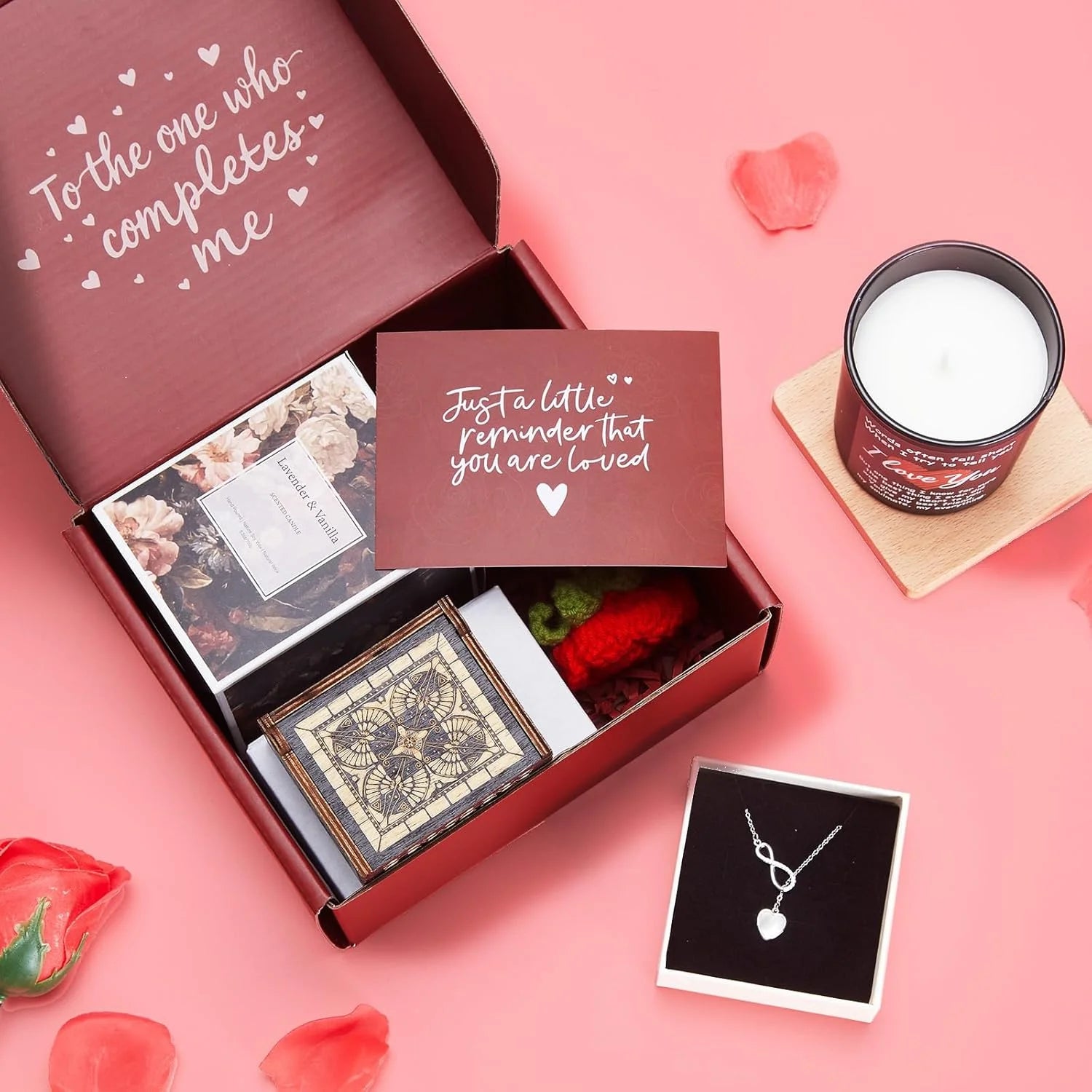 Gifts for Her, Romantic Gifts for Girlfriend, Wife, Valentine'S Gift Bulk for Her, Valentine Gift Baskets for Women, Unique Present for Wedding Engagement Anniversary Bulk Set