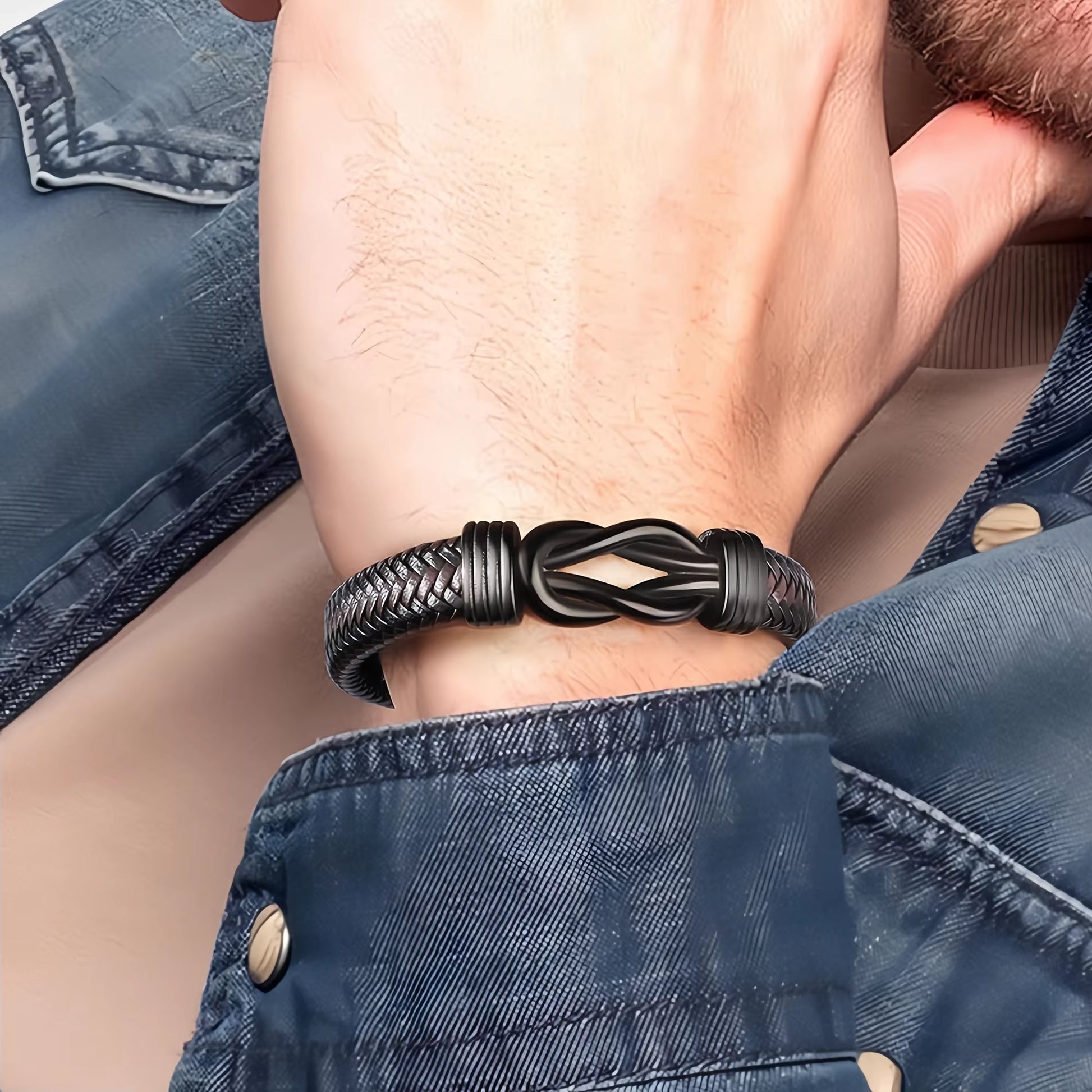 Valentine'S Day Gifts for Him, Birthday Gifts for Man, to My Man Gift Bracelets for Man Leather Bracelets for Boyfriend Husband,