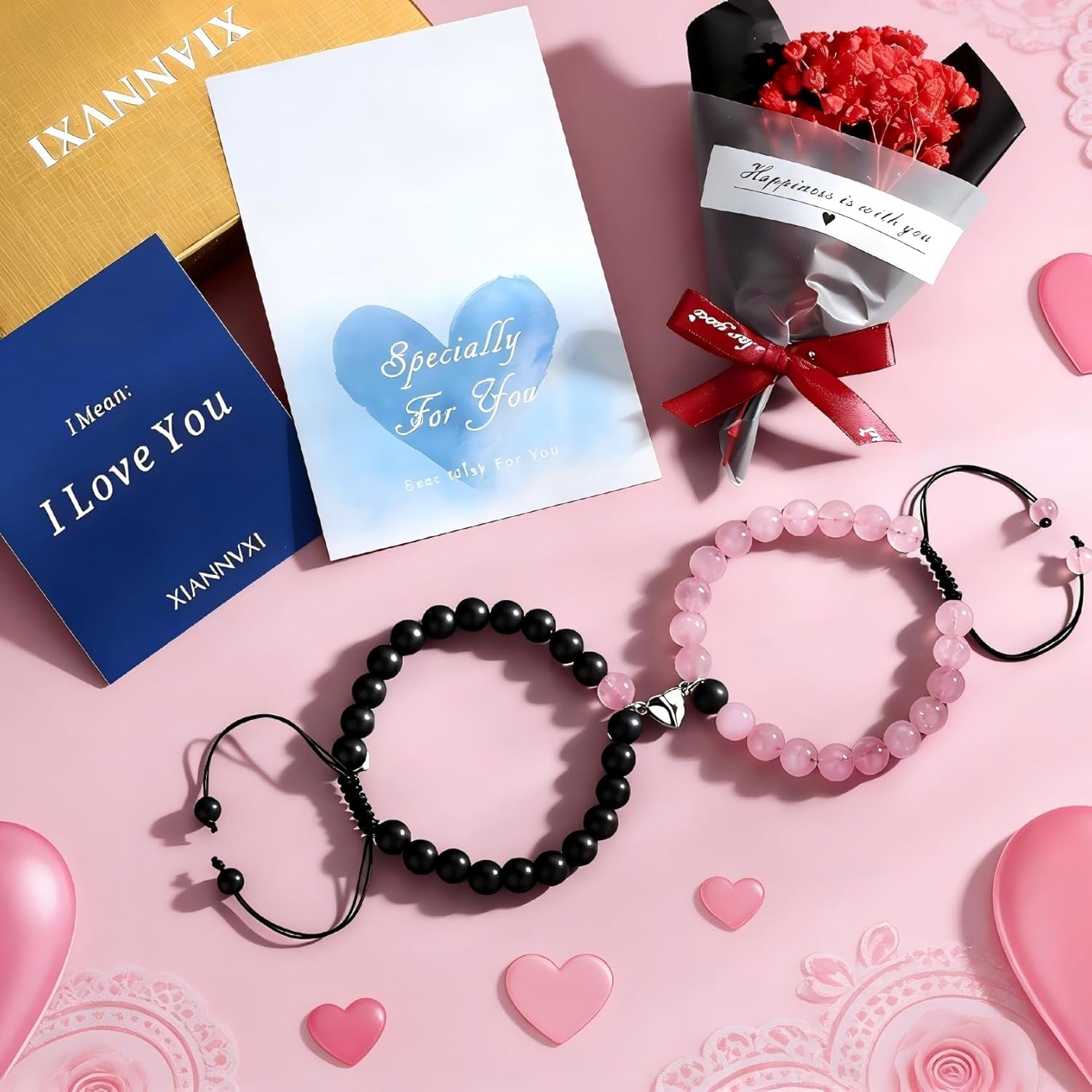 Couples Bracelets His and Her Matching Bracelets for Couple Gifts Bracelets